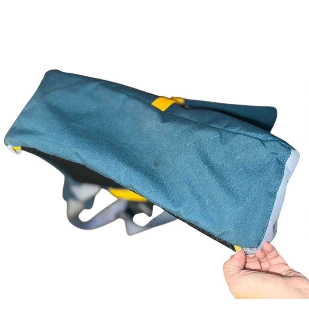 Cotopaxi Chuspa Teal/Gold Messenger  Travel Laptop Bag Tote 15L